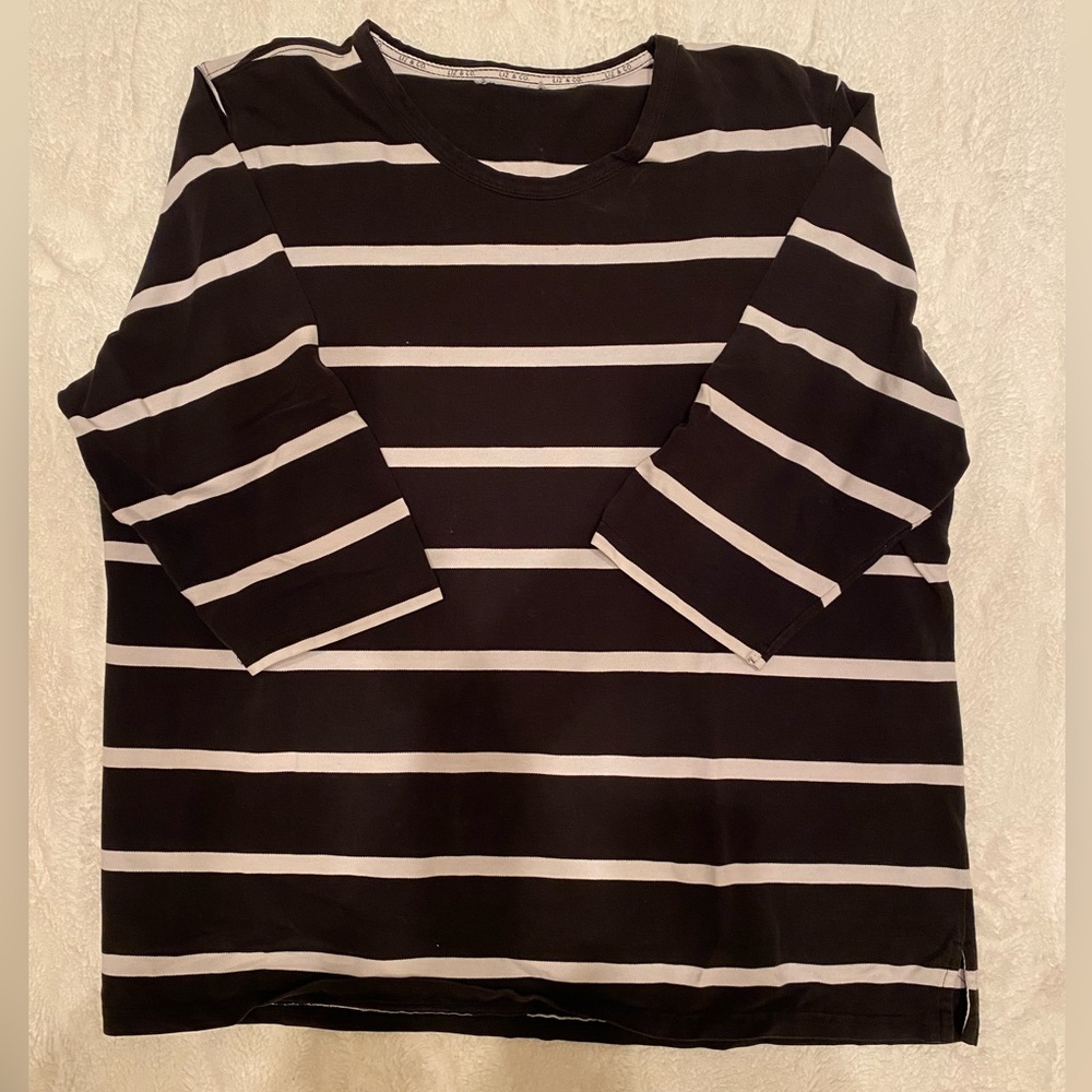Black and White Striped Shirt